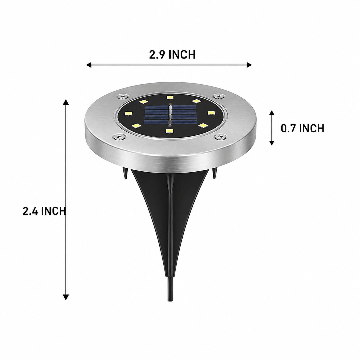 10-Pack Outdoor Solar Ground Lights