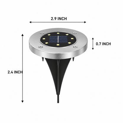 10-Pack Outdoor Solar Ground Lights