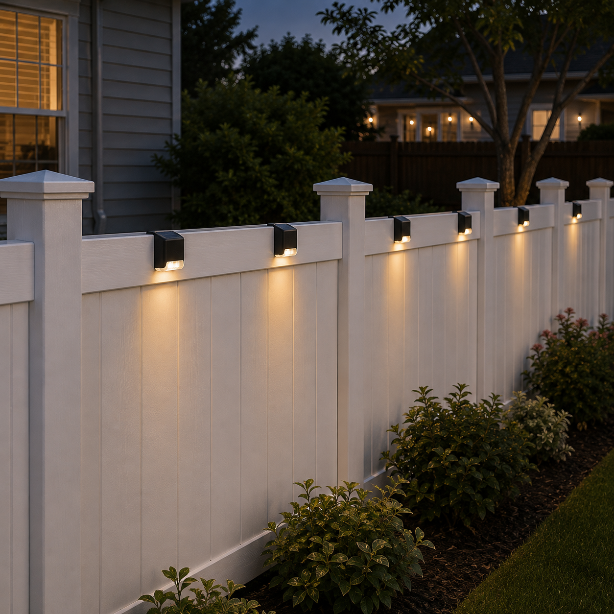 12-Pack Solar Deck Lights Outdoor Waterproof LED Fence & Stair Lights