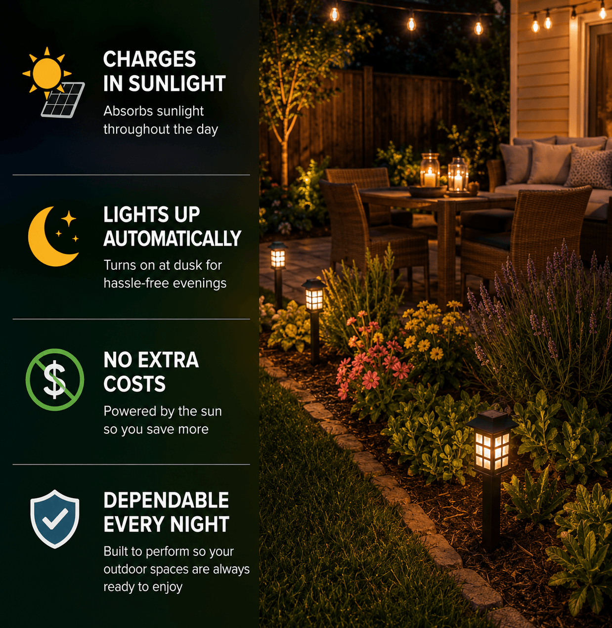 12-Pack Solar Garden Lights Outdoor – LED Pathway & Landscape Stake Lights