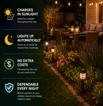 12-Pack Solar Garden Lights Outdoor – LED Pathway & Landscape Stake Lights