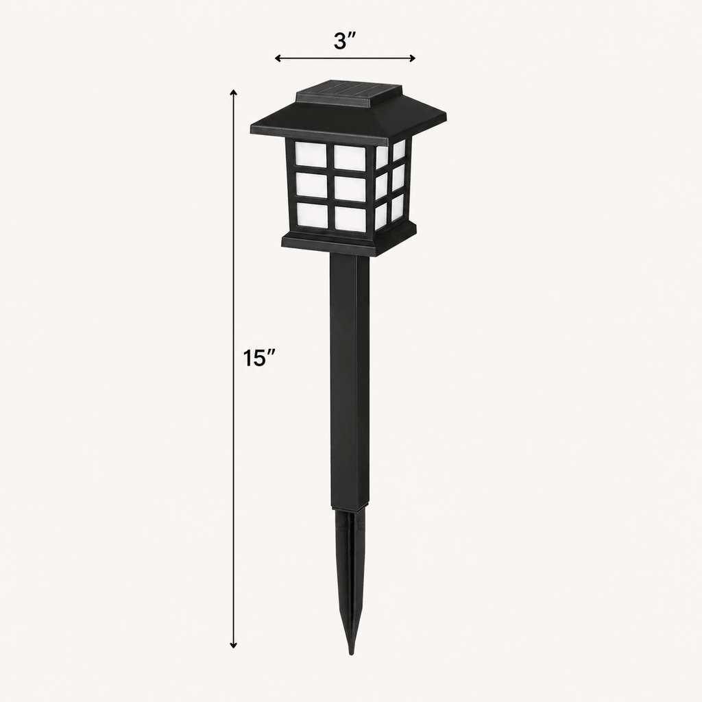 12-Pack Solar Garden Lights Outdoor – LED Pathway & Landscape Stake Lights