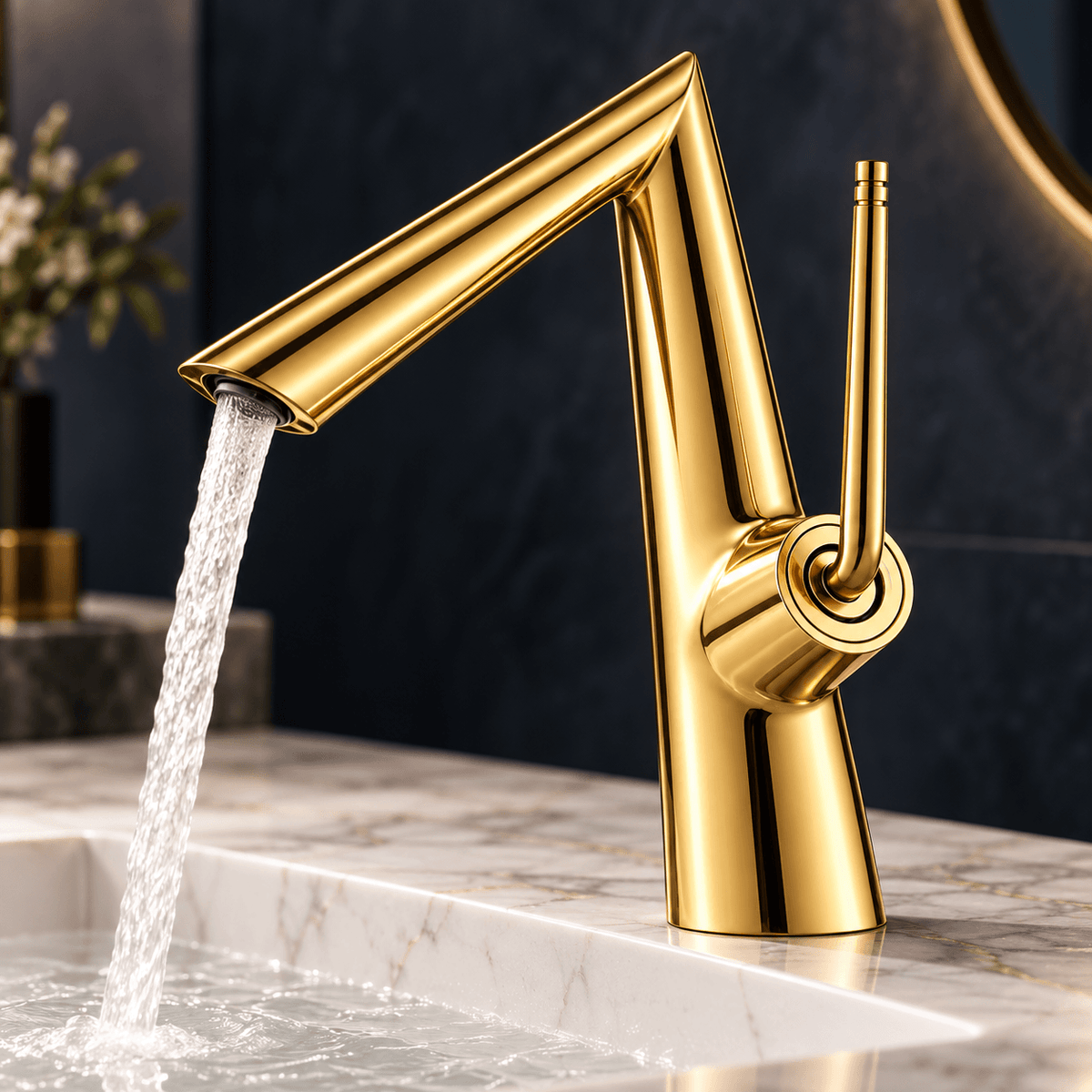 Bathroom Faucet Single Hole, Single Handle Lavatory Sink Faucet