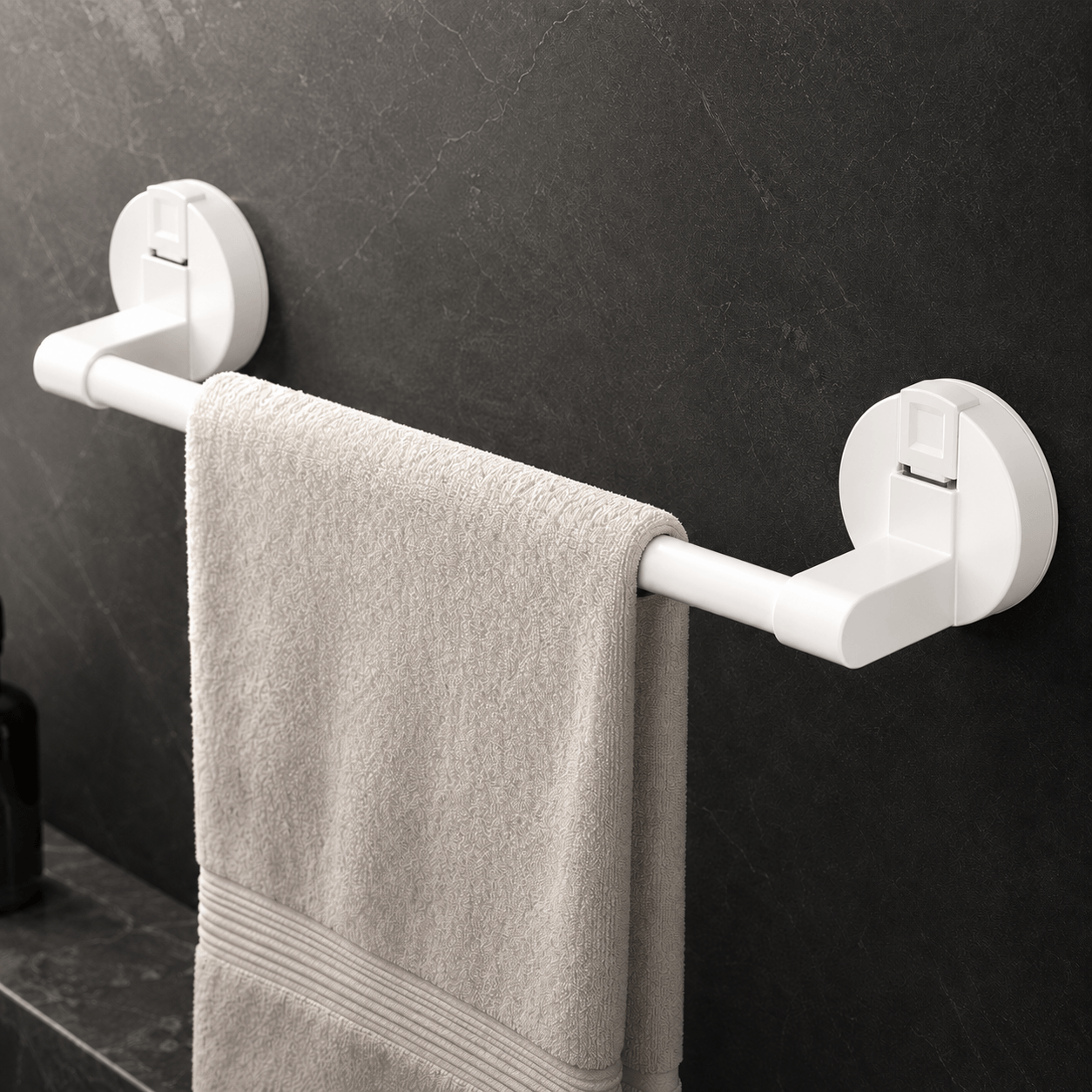 Bathroom Towel Bar – Wall Mounted No Drill Adhesive Towel Rack
