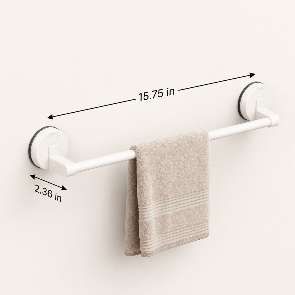 Bathroom Towel Bar – Wall Mounted No Drill Adhesive Towel Rack