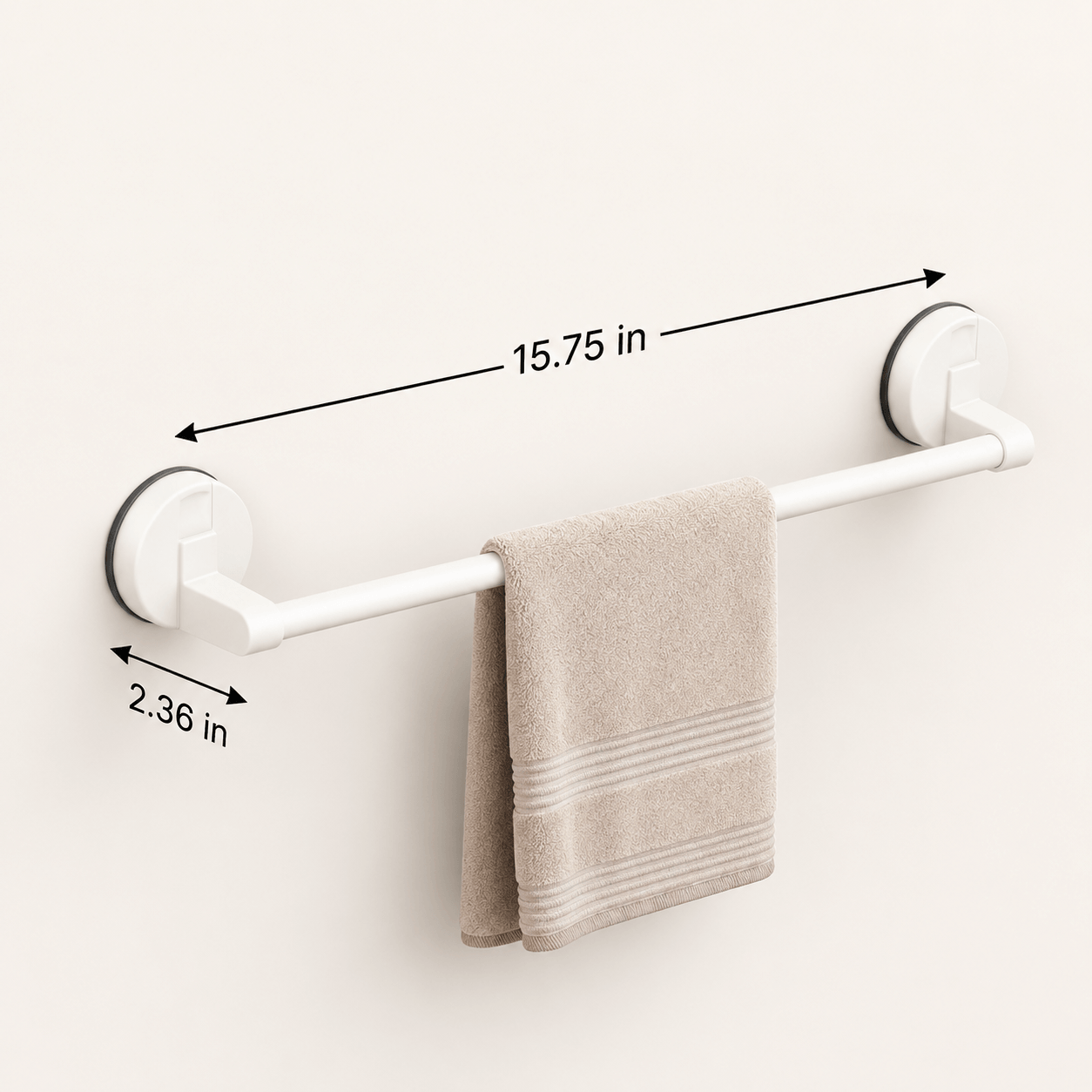Bathroom Towel Bar – Wall Mounted No Drill Adhesive Towel Rack