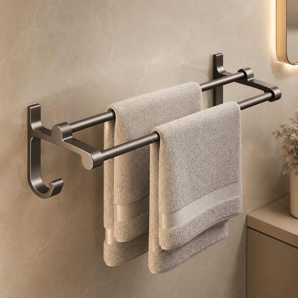 Wall Mounted Towel Rack – Bathroom Towel Bar, Double Towel Bar