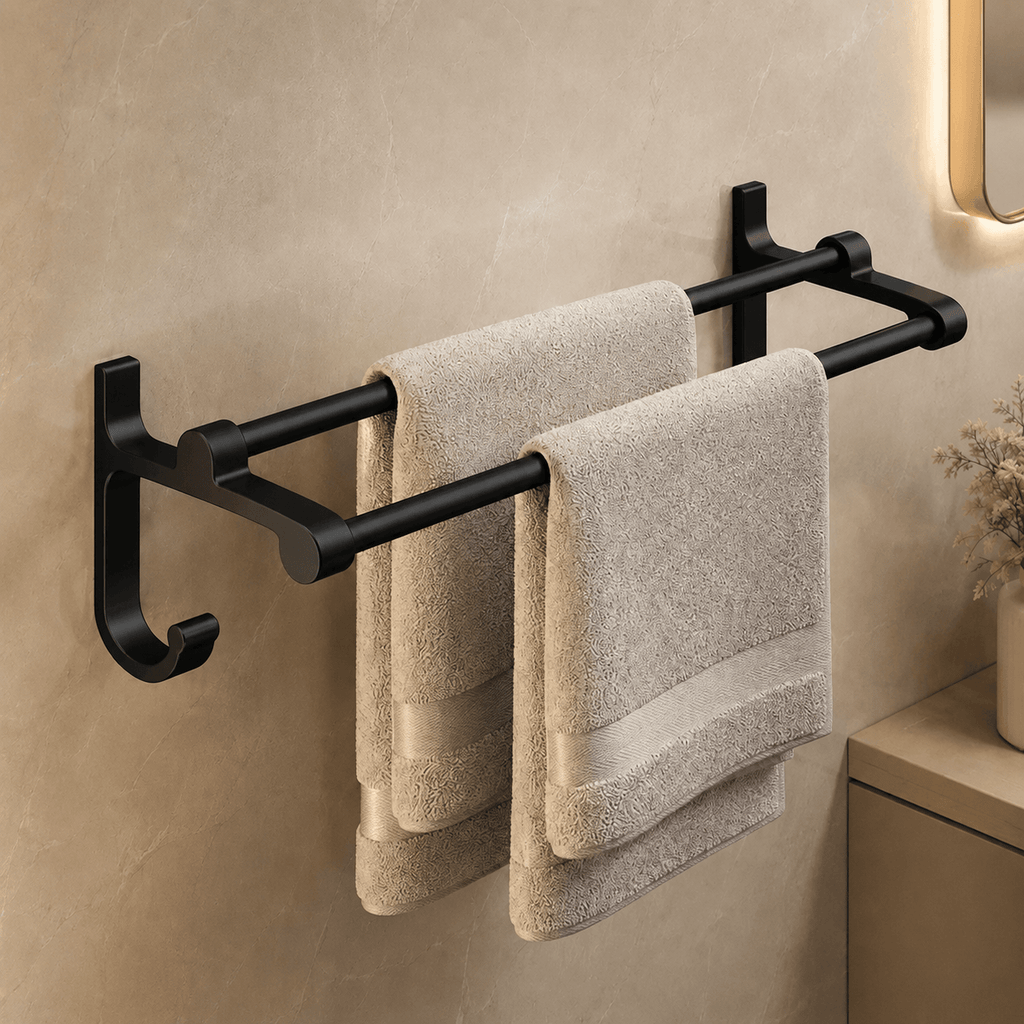 Wall Mounted Towel Rack – Bathroom Towel Bar, Double Towel Bar