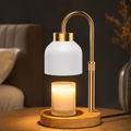 Candle Warmer Lamp with Timer & Dimmer, Gold Accent Wax Warmer for Jar Candles