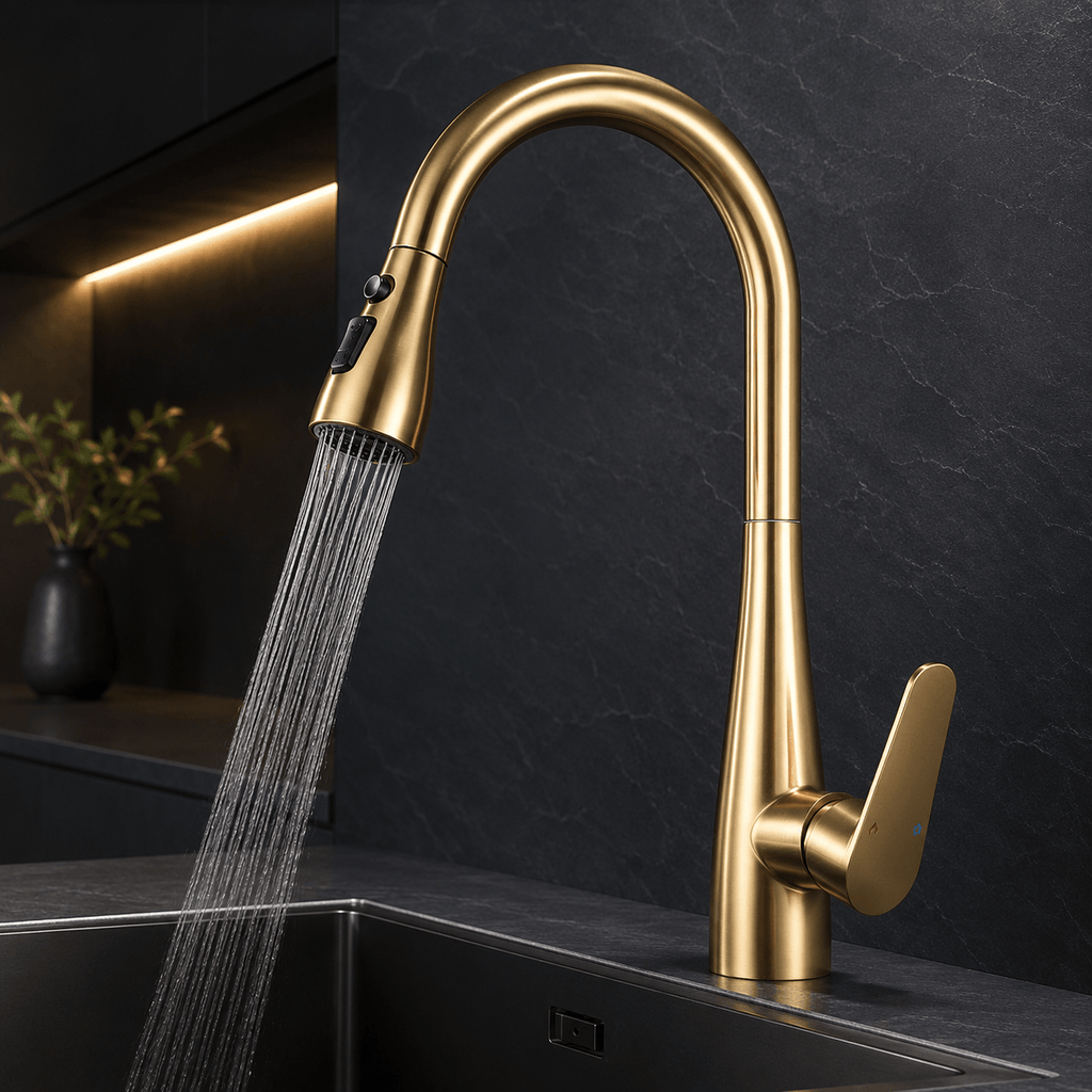Kitchen Faucet with Sprayer – Pull Down, Single Handle