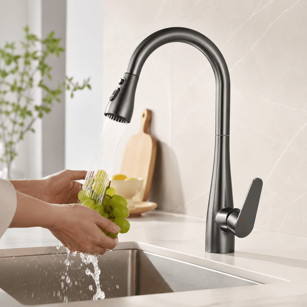 Kitchen Faucet with Sprayer – Pull Down, Single Handle