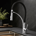 Kitchen Faucet with Sprayer – Single Handle Pull Down Sink Faucet