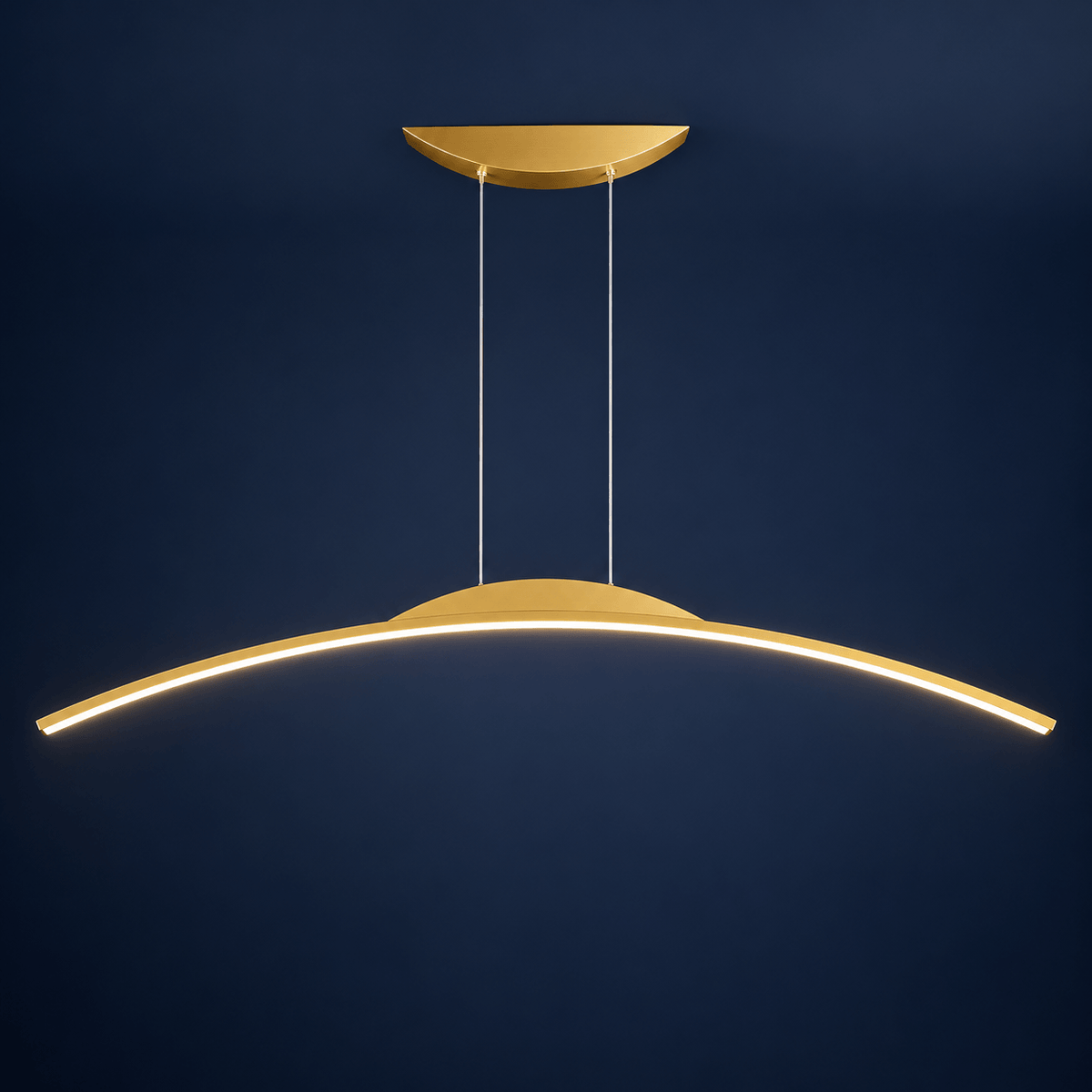LED Kitchen Island Light & Dining Room Pendant, Curved