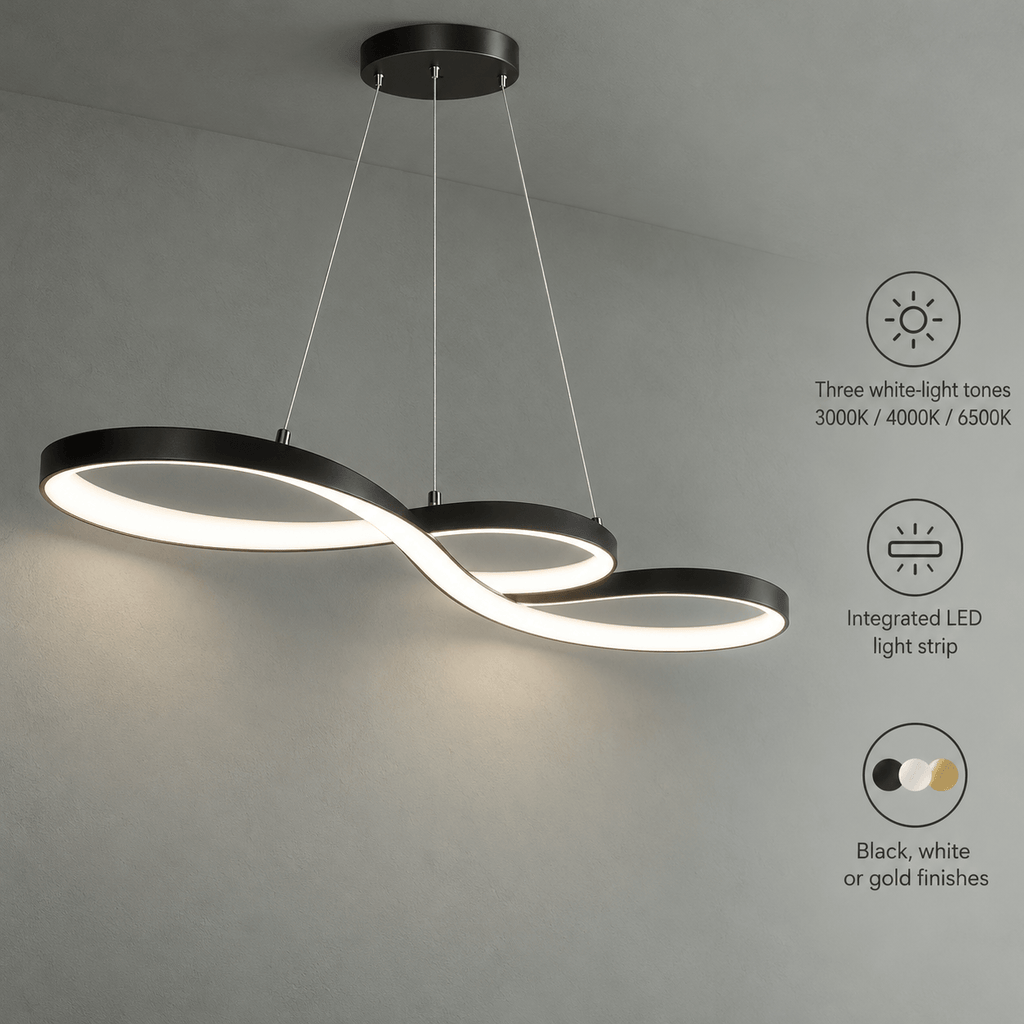 LED Light Fixture for Bedroom, Kitchen Island, Living & Dining Room