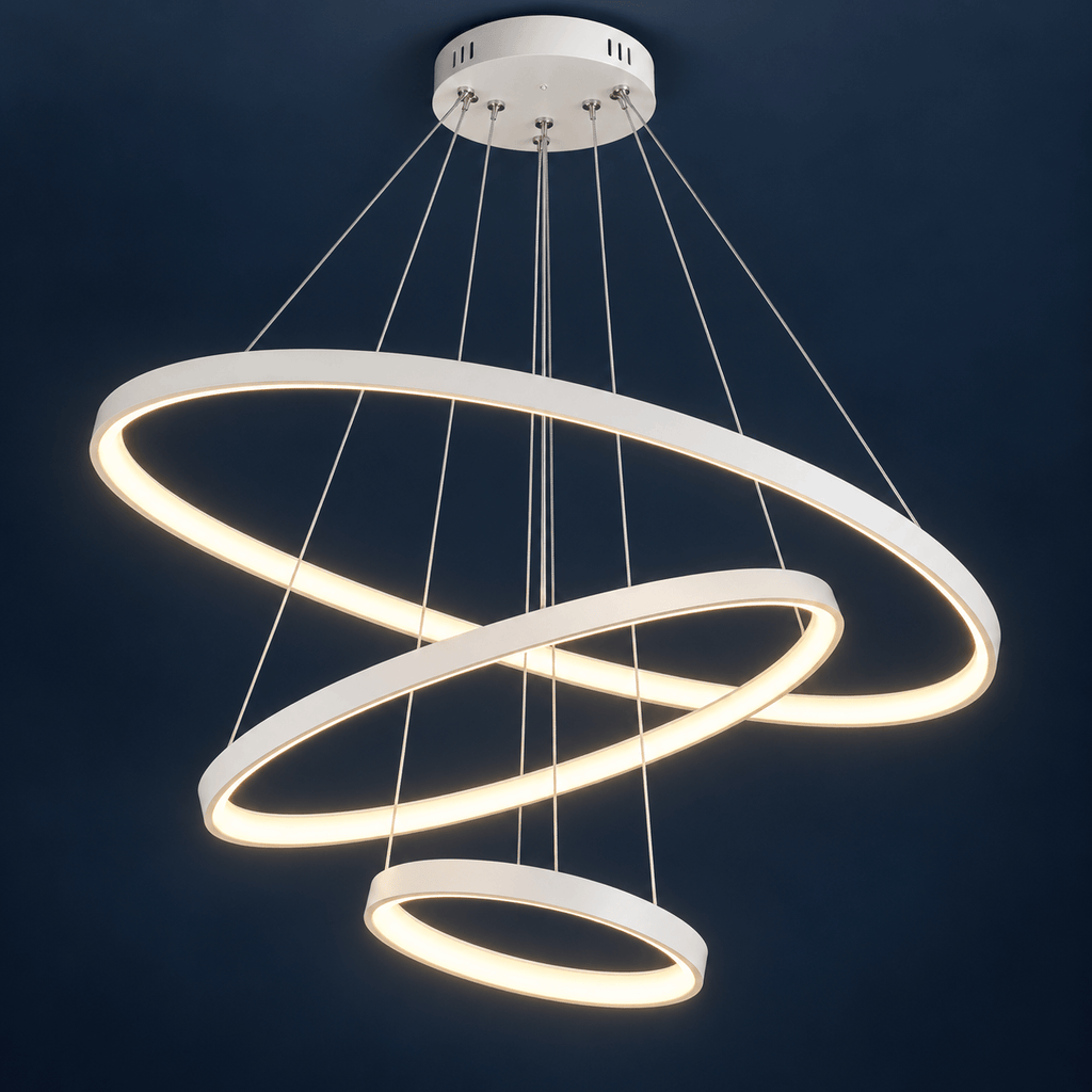 LED Pendant Light for Living Room & Dining Room, 3 Rings