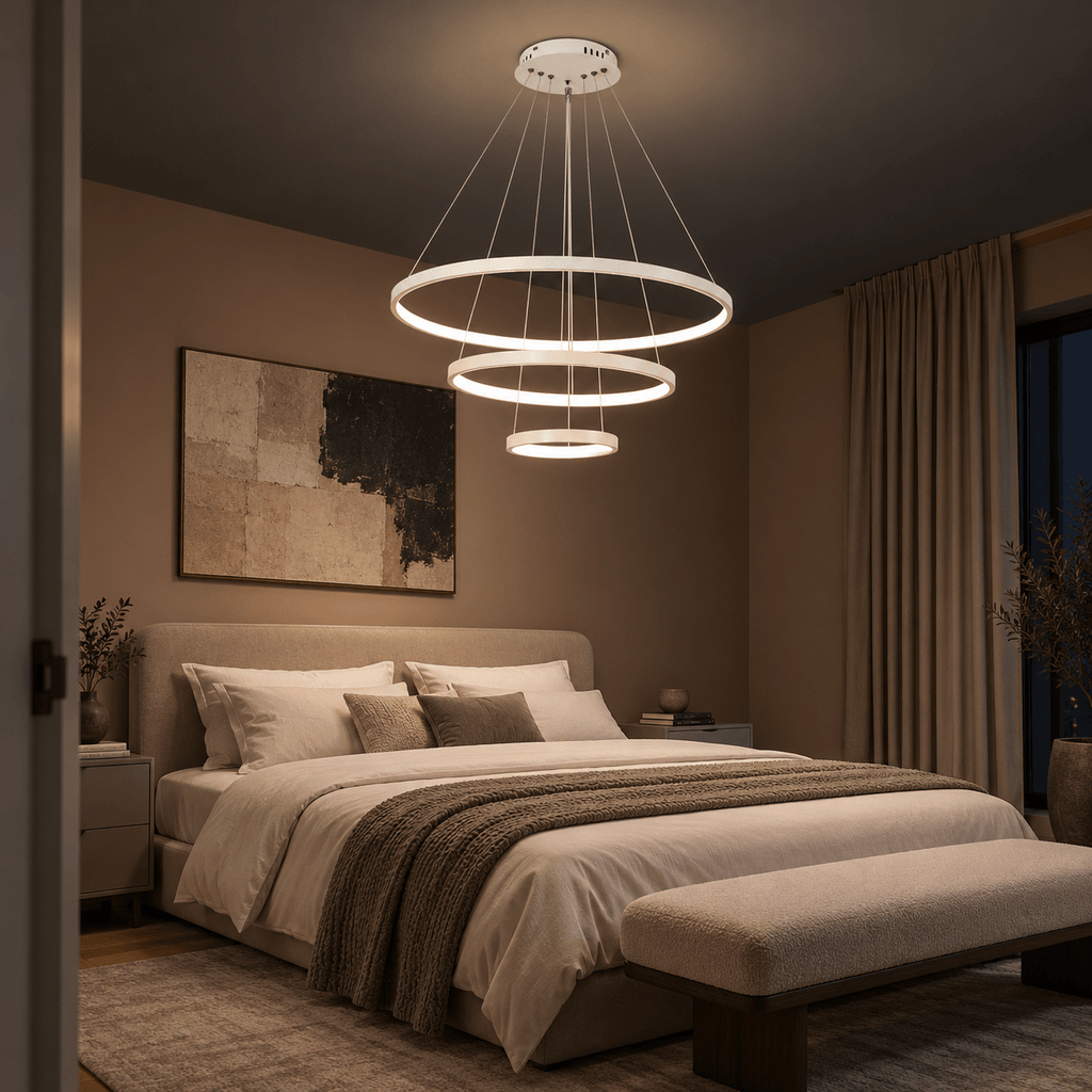 LED Pendant Light for Living Room & Dining Room, 3 Rings