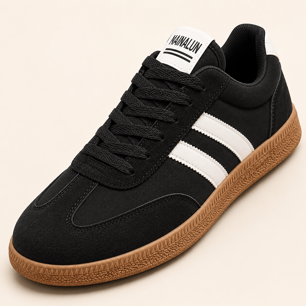 Men's Casual Sneakers – Retro Low Top Gum Sole Shoes