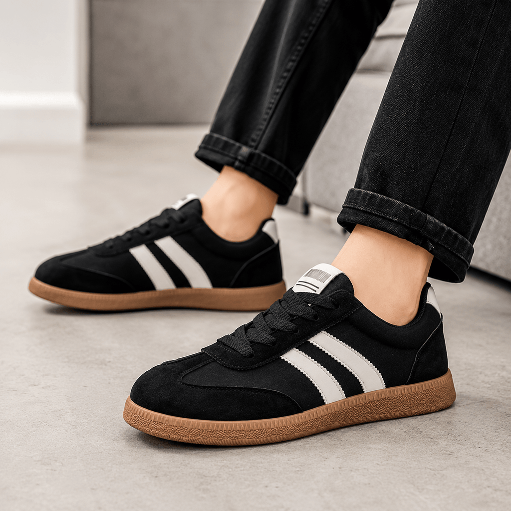 Men's Casual Sneakers – Retro Low Top Gum Sole Shoes