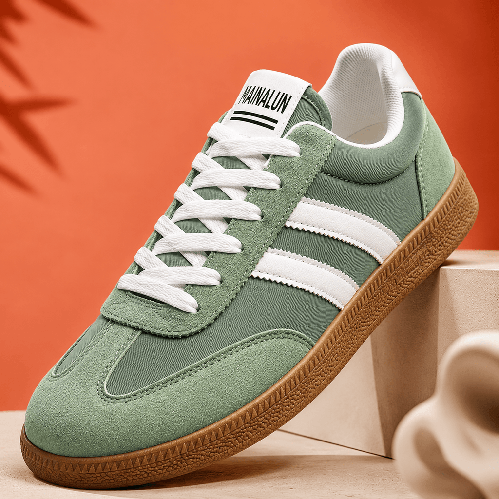 Men's Casual Sneakers – Retro Low Top Gum Sole Shoes
