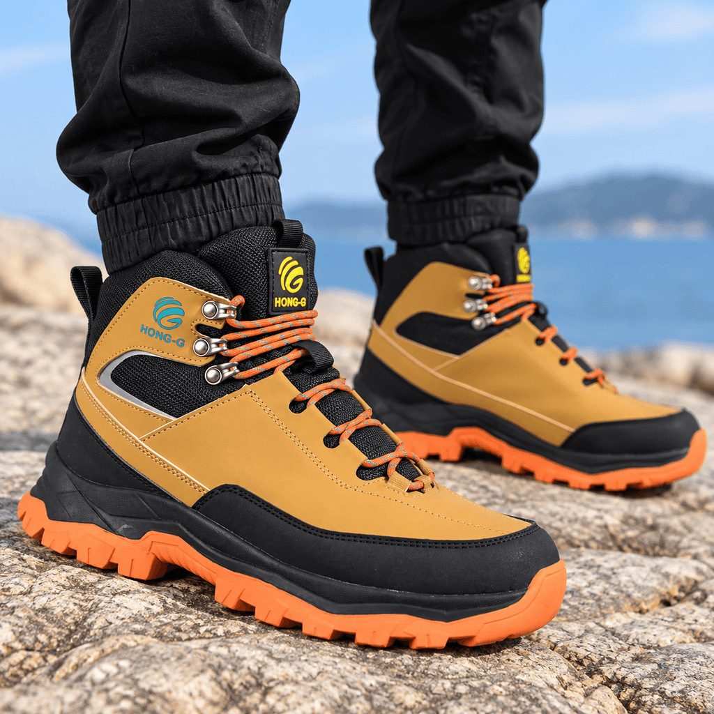 Men's Steel Toe Work Boots – Lightweight Hiking Safety Boots