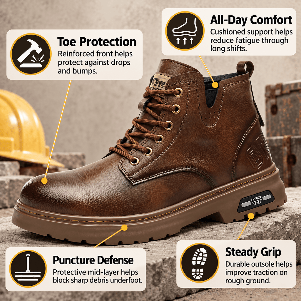 Men's Steel Toe Work Boots – Steel Toe Safety Boots