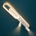 Modern LED Oval Flush Mount Ceiling Light with Spotlights