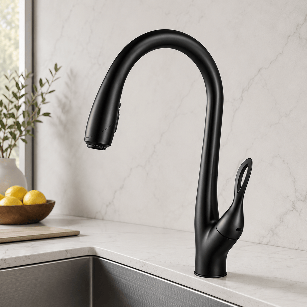 Pull-Down Kitchen Faucet with Sprayer, Single Handle