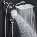 Rain Shower Head with Handheld and Hose, Adjustable Arm