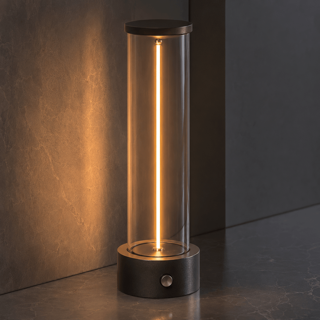 Rechargeable Cordless Table Lamp – Dimmable Touch Glass LED Lamp