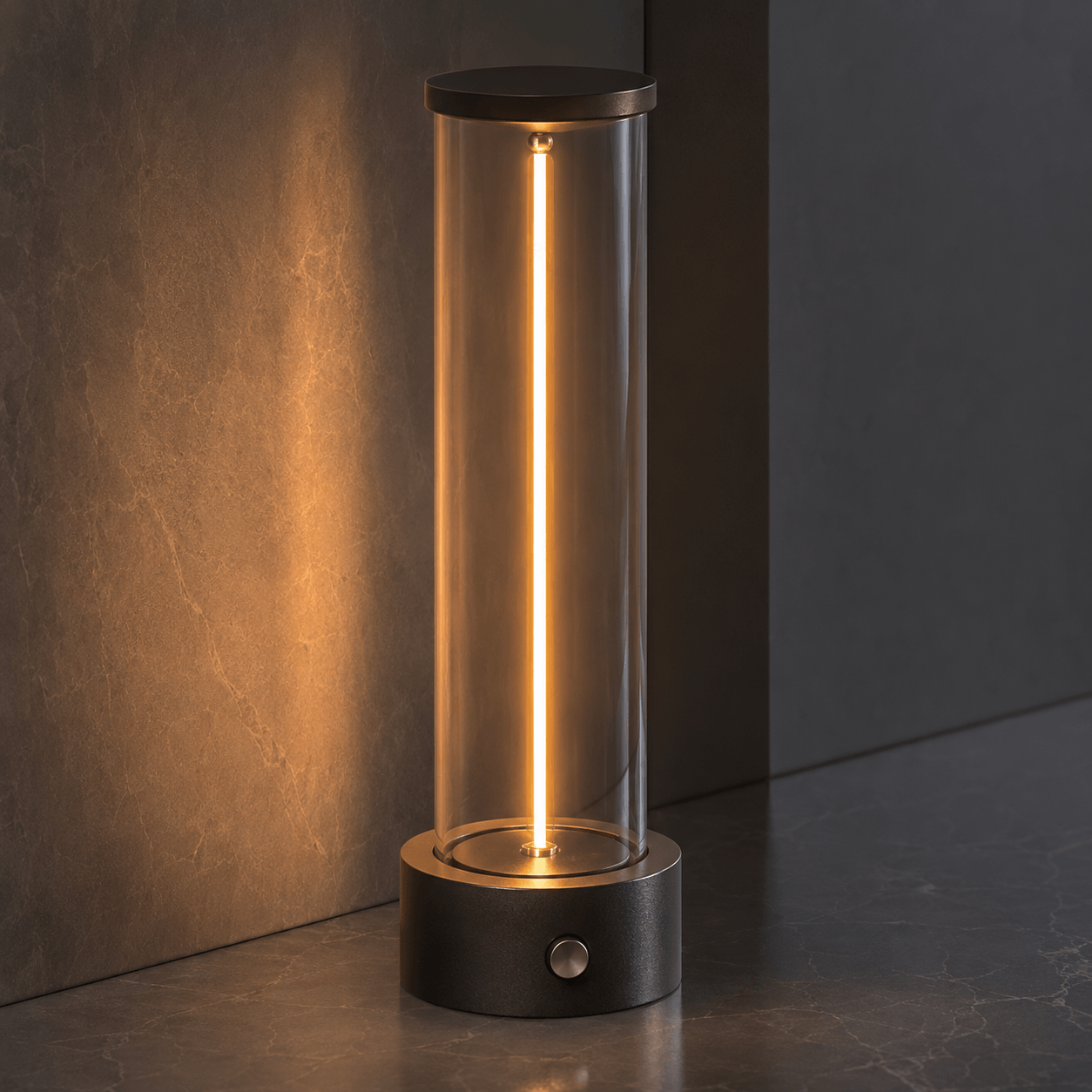 Rechargeable Cordless Table Lamp – Dimmable Touch Glass LED Lamp