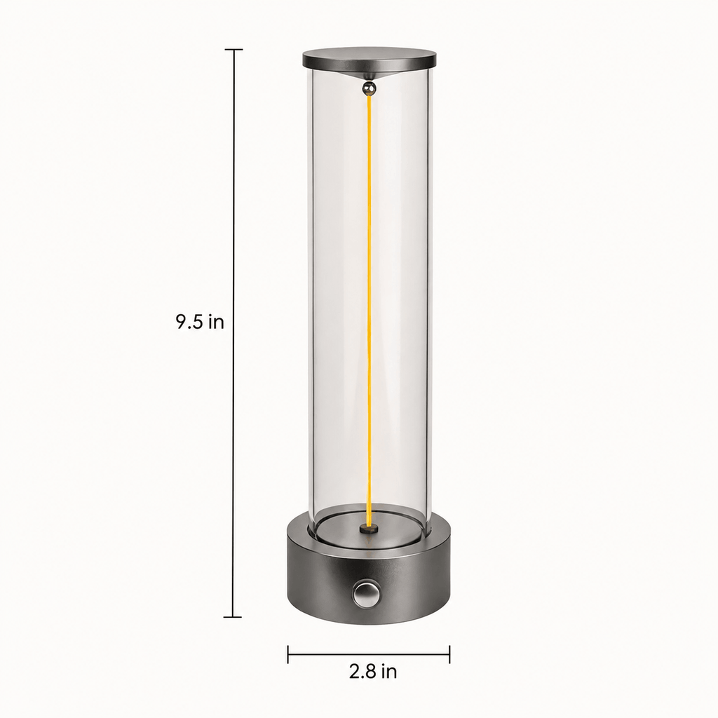 Rechargeable Cordless Table Lamp – Dimmable Touch Glass LED Lamp