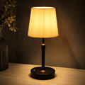 Rechargeable Cordless Table Lamp – Adjustable Pleated Bedside Lamp