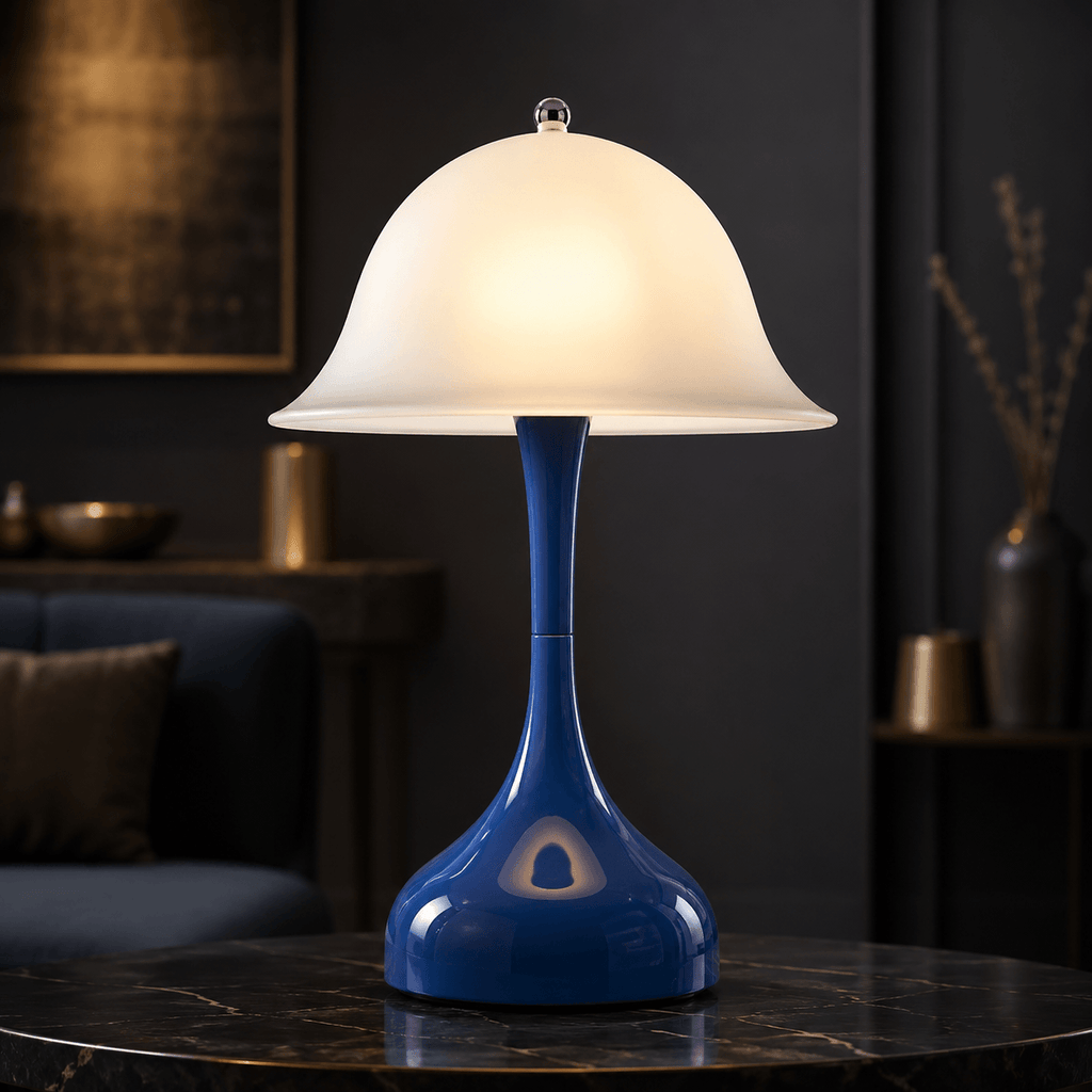 Rechargeable Cordless Table Lamp – Dimmable LED Mushroom Bedside Lamp with USB-C & 3 Color Temperatures