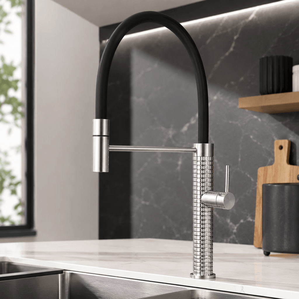 Single Handle Pull Down Kitchen Sink Faucet with Sprayer