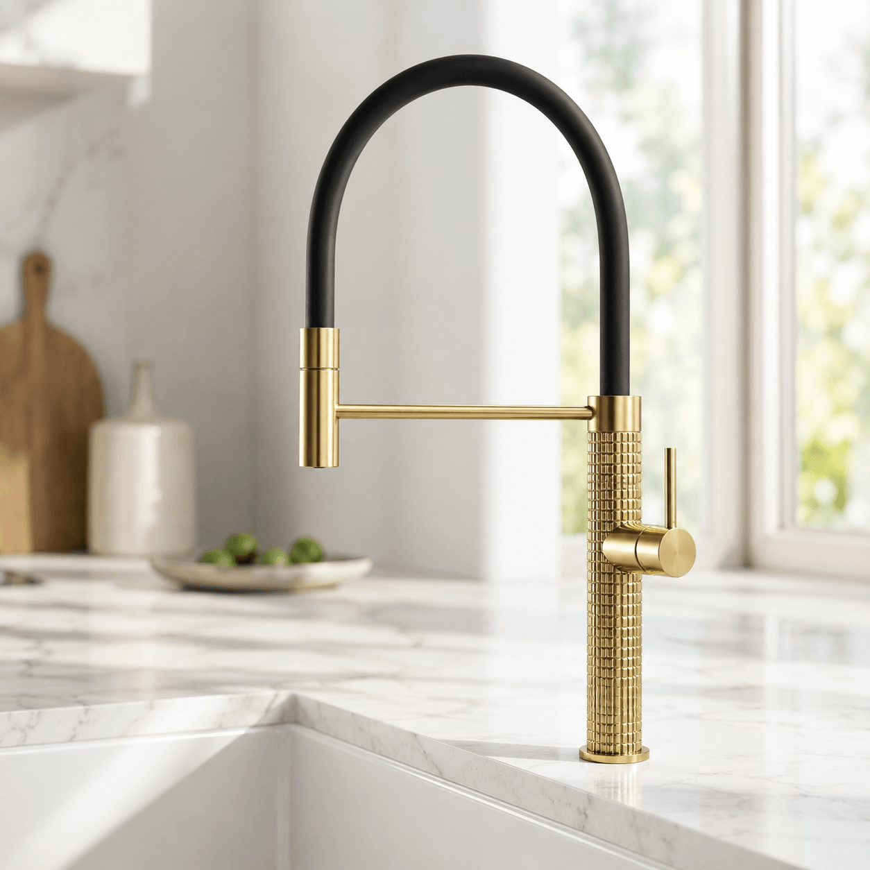 Single Handle Pull Down Kitchen Sink Faucet with Sprayer