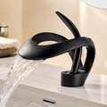 Single Hole Bathroom Faucet Single Handle Modern Waterfall Sink Faucet