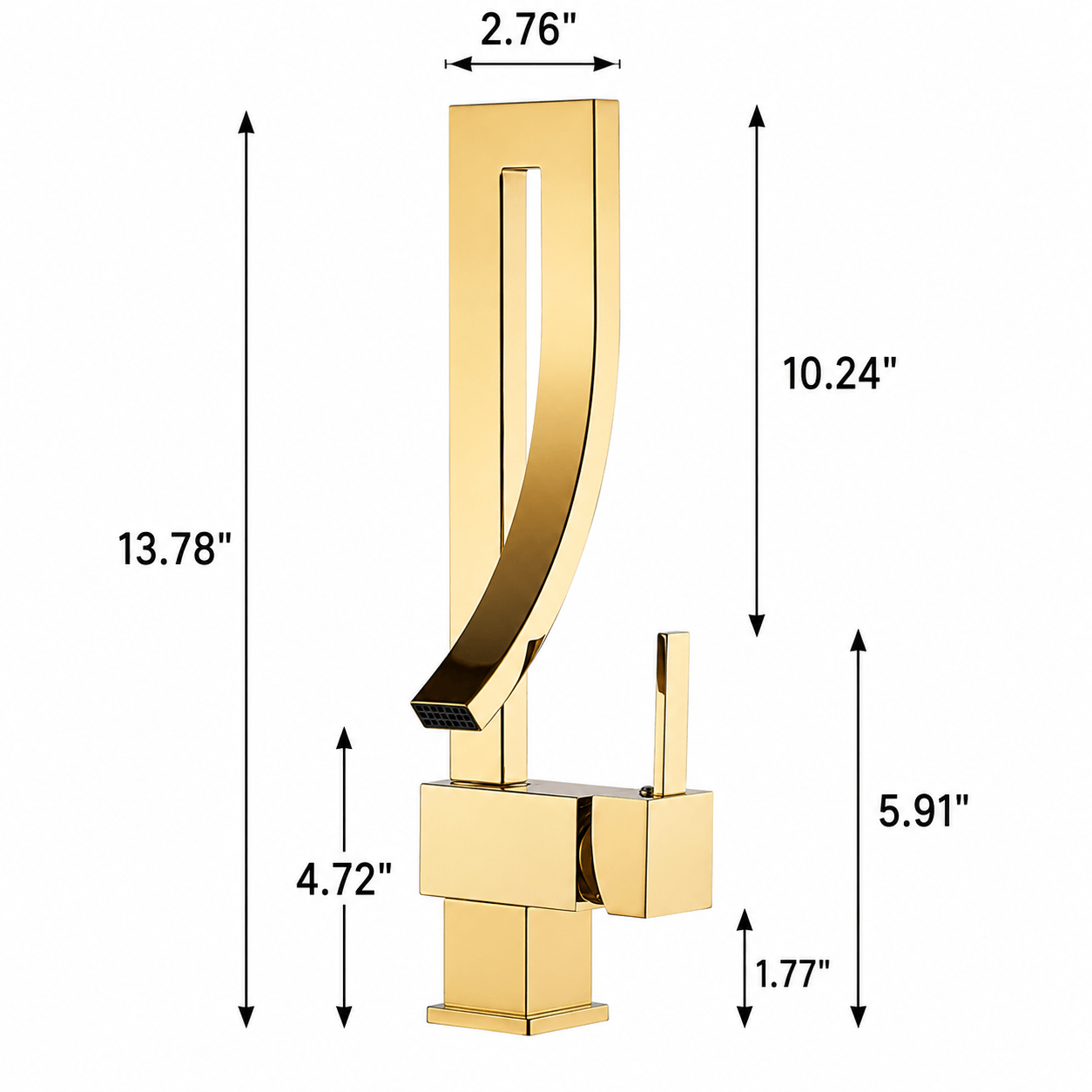 Single Hole Bathroom Faucet Single Handle Waterfall Faucet Sink Faucet
