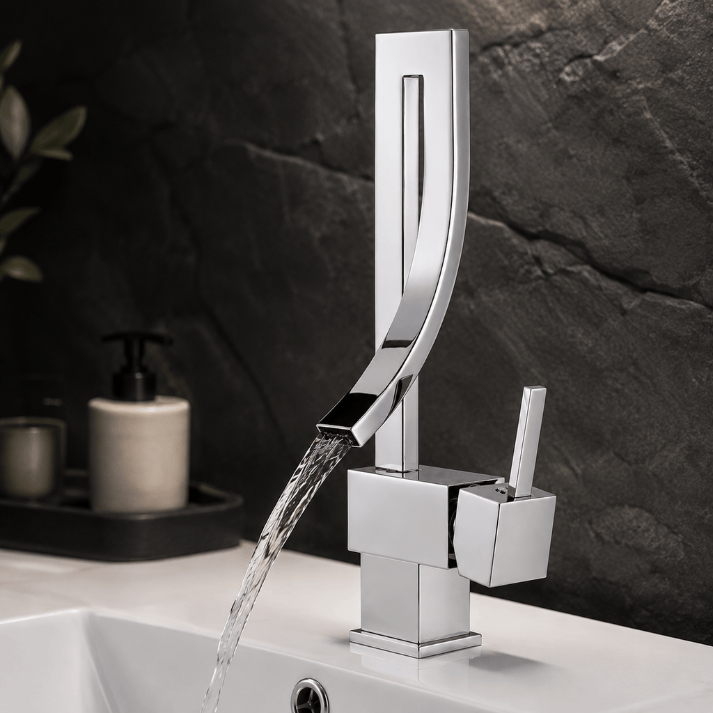 Single Hole Bathroom Faucet Single Handle Waterfall Faucet Sink Faucet