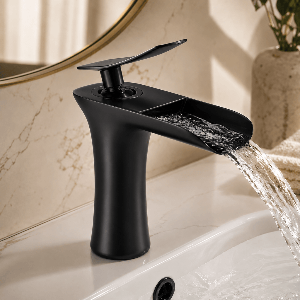 Single Hole Bathroom Faucet Sink Faucet Single Handle Waterfall Faucet