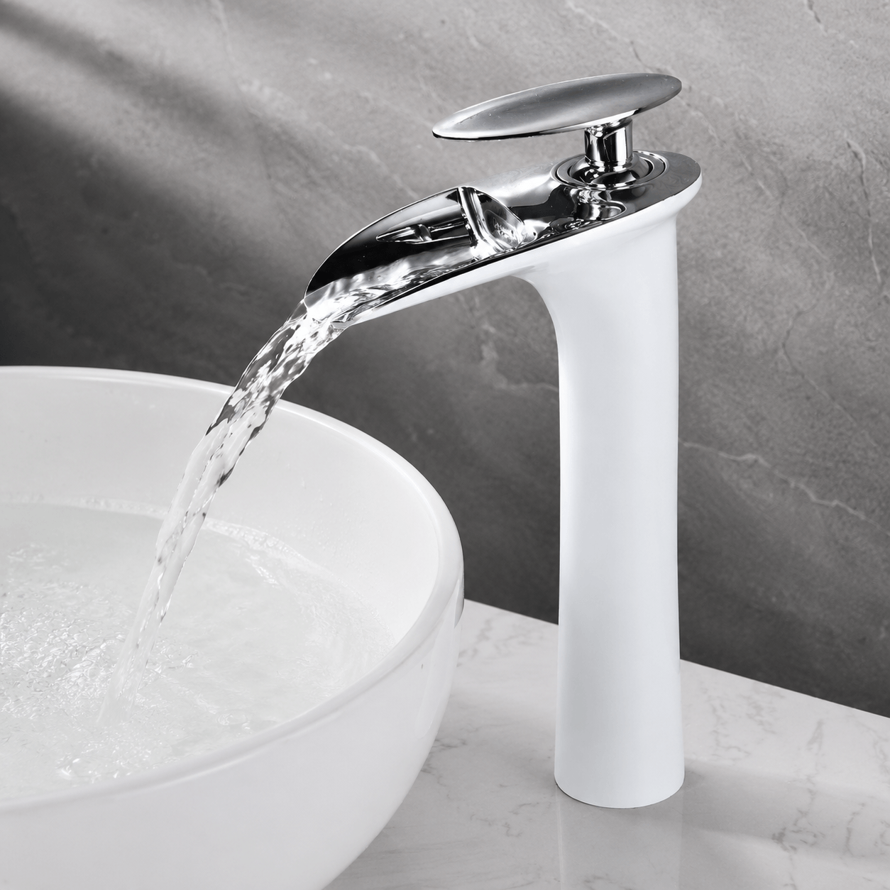 Single Hole Bathroom Faucet Sink Faucet Single Handle Waterfall Faucet