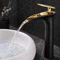 Single Hole Bathroom Faucet Vessel Sink Faucet Single Handle Waterfall