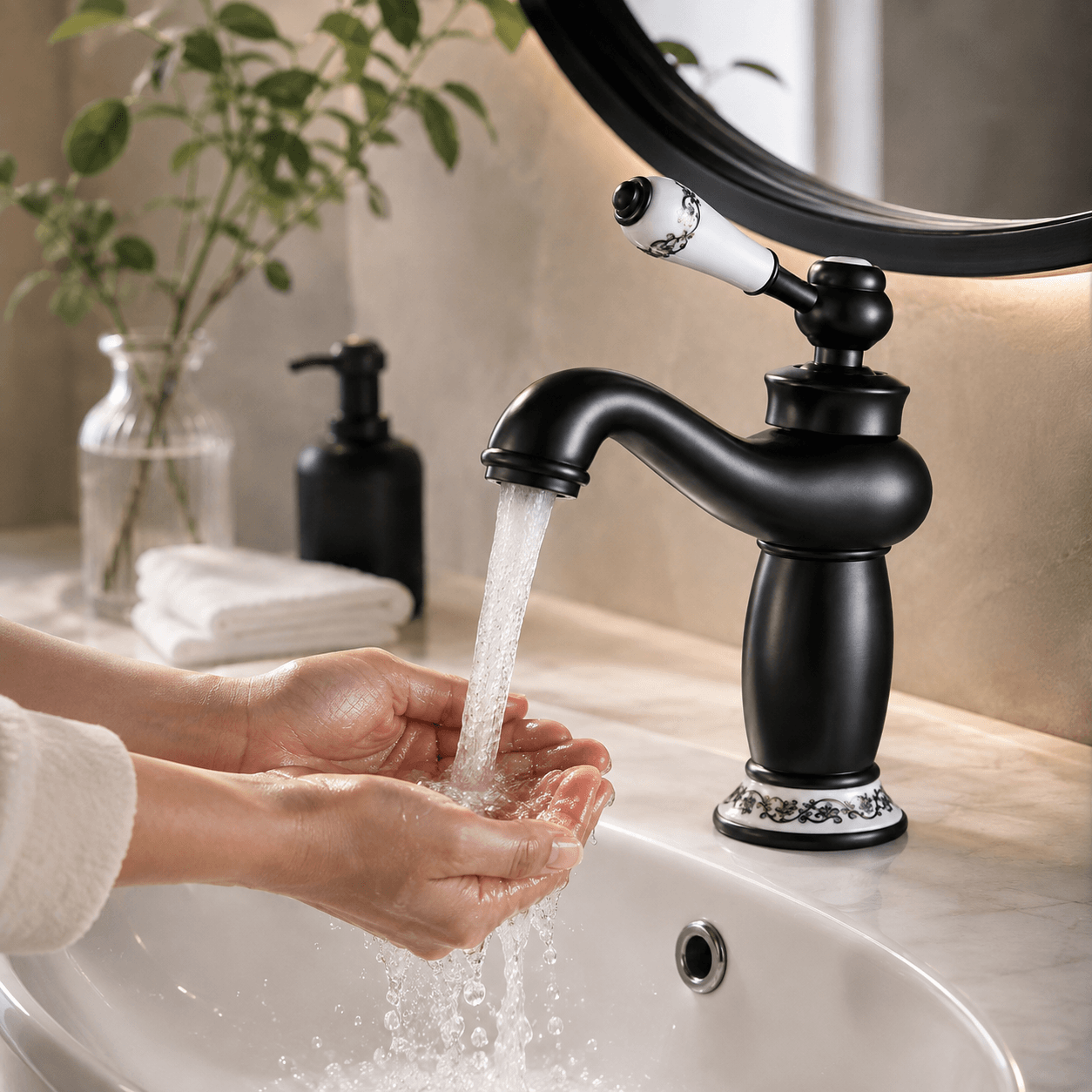 Single Hole Bathroom Faucet Vintage Sink Faucet Single Handle