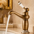 Single Hole Bathroom Faucet Vintage Sink Faucet Single Handle