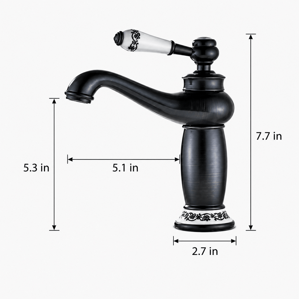 Single Hole Bathroom Faucet Vintage Sink Faucet Single Handle