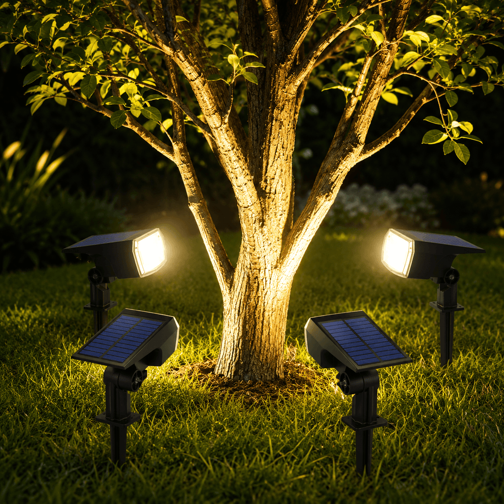 Solar Spot Lights Outdoor – Waterproof Landscape Yard Lights