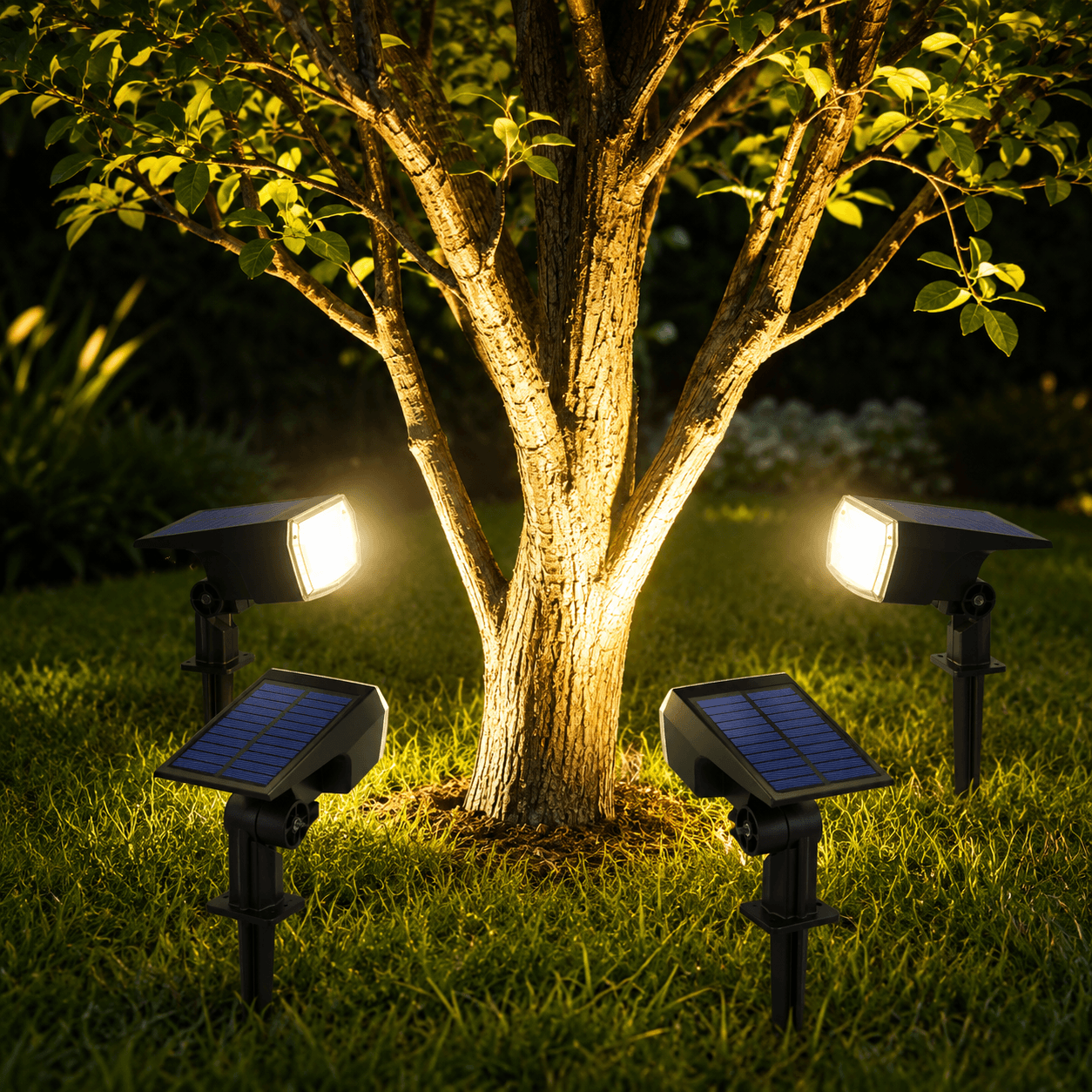 Solar Spot Lights Outdoor – Waterproof Landscape Yard Lights