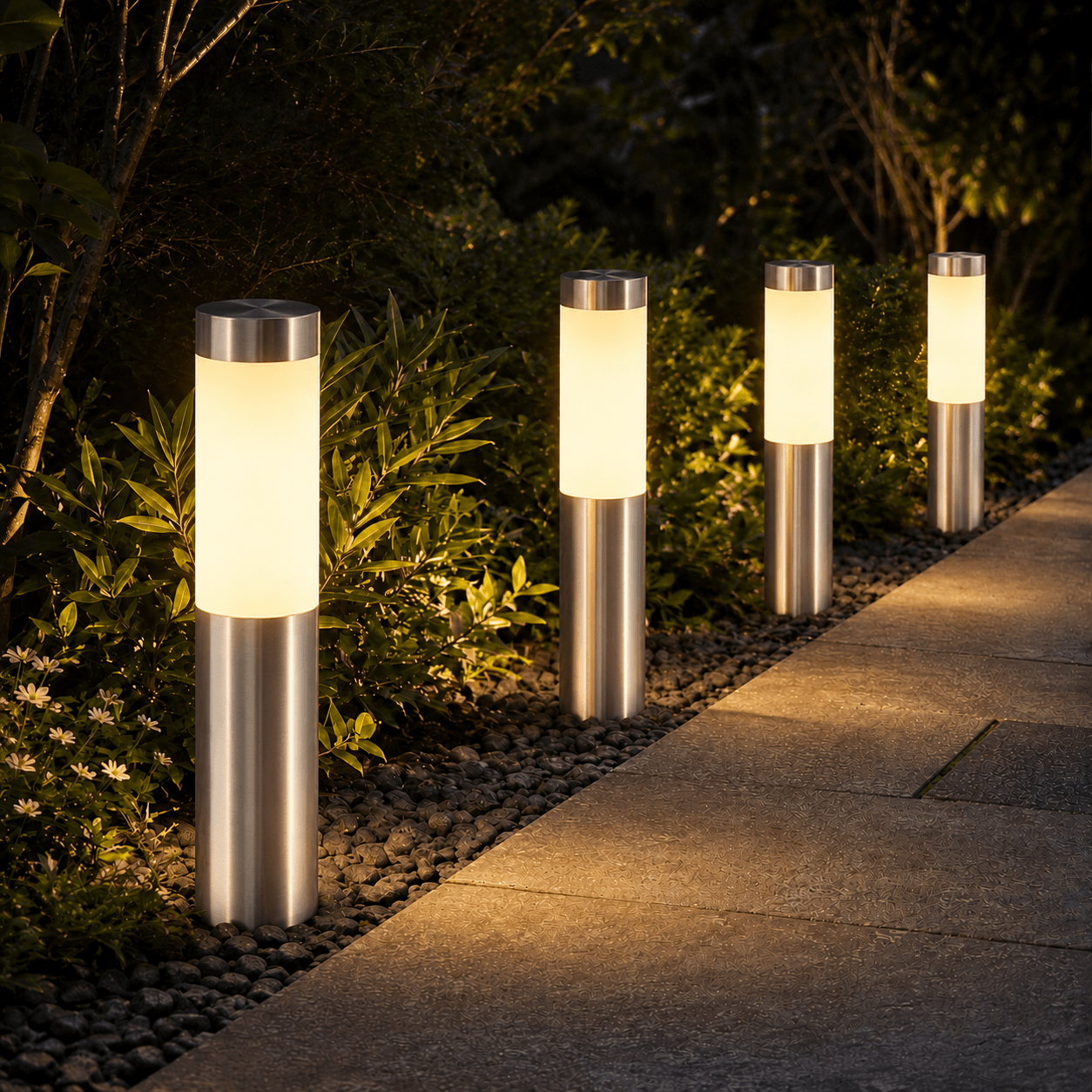 Solar Path Lights Outdoor – Waterproof Garden Walkway Lights