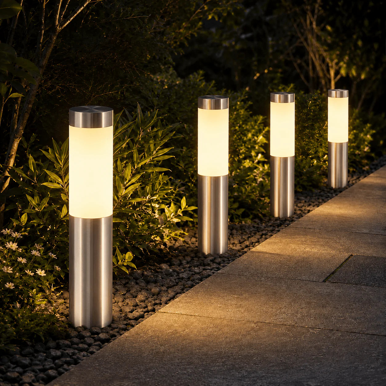 Solar Path Lights Outdoor – Waterproof Garden Walkway Lights