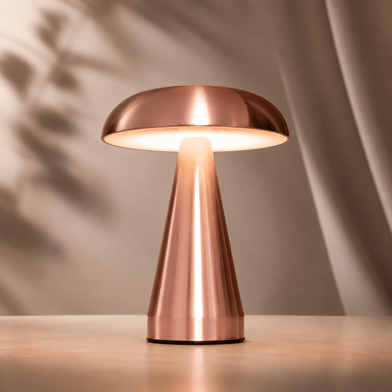 Spora Mushroom Table Lamp – Rechargeable Cordless Bedside & Desk Lamp