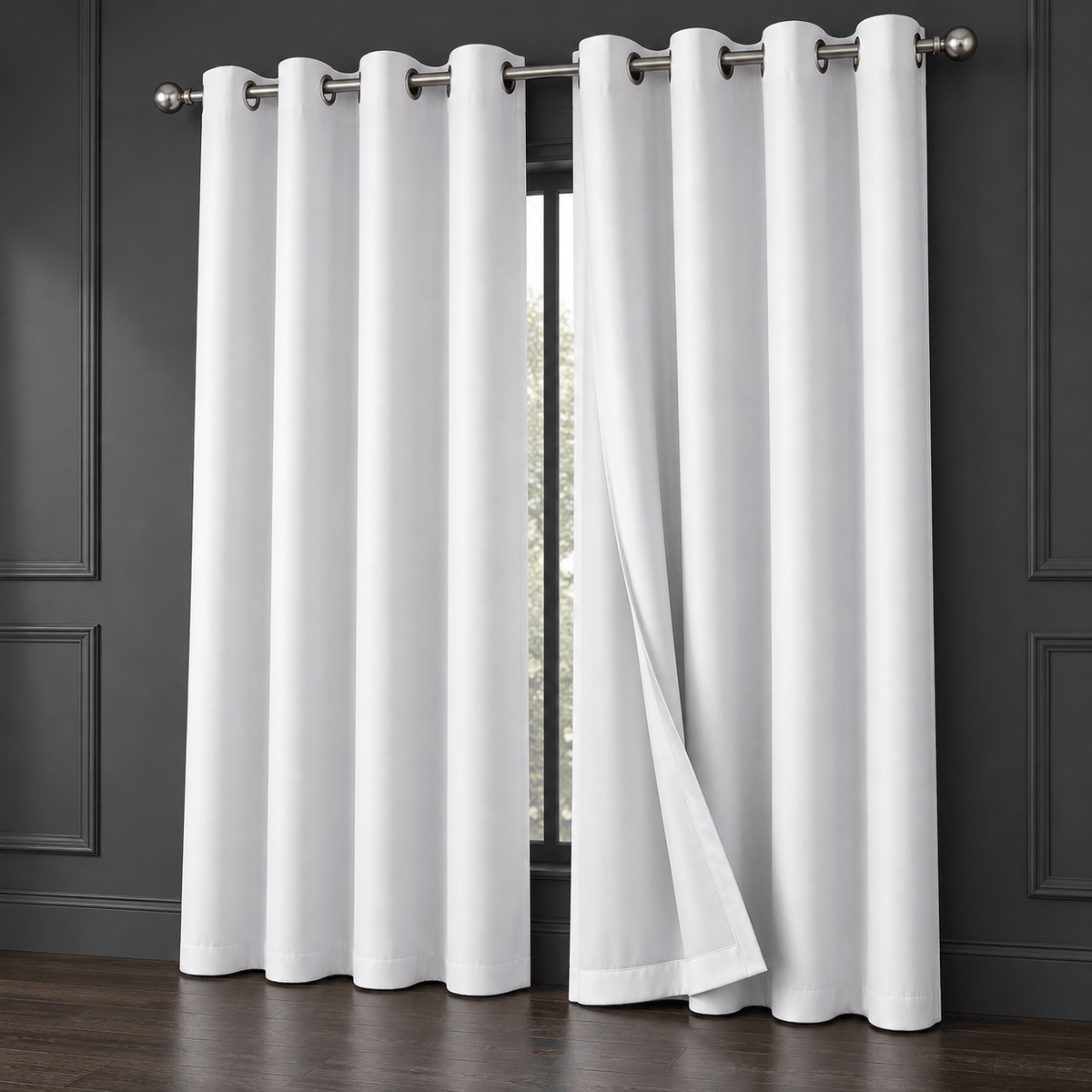 Thermal Blackout Curtains for Bedroom & Living Room 2 Panels